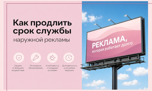 Как продлить срок службы наружной рекламы в  Коврове