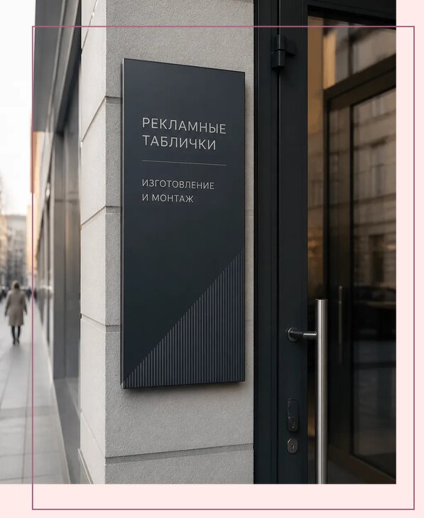 Рекламные таблички в Коврове по цене от 4604 р. | Аванза-Квр