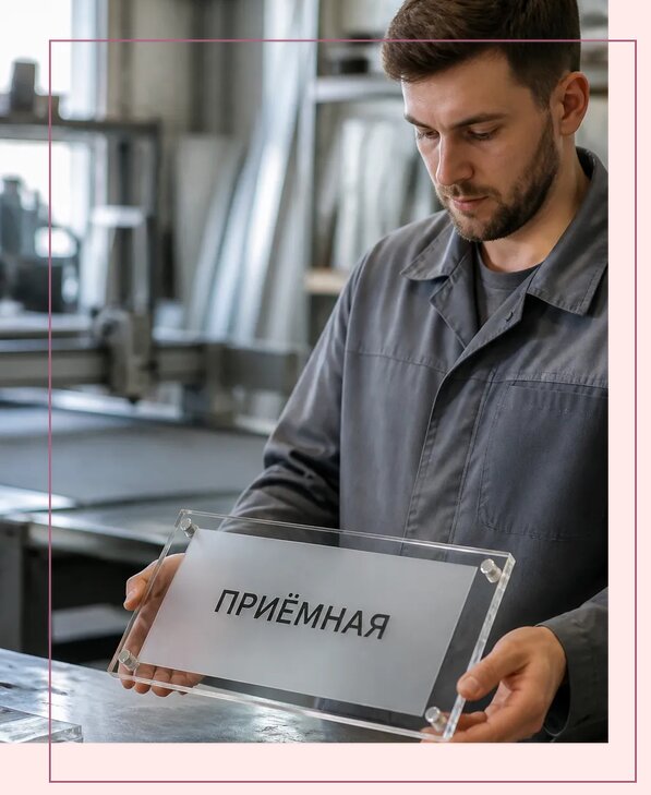 Таблички из оргстекла на заказ в Коврове от 3990 р. | Аванза-Квр